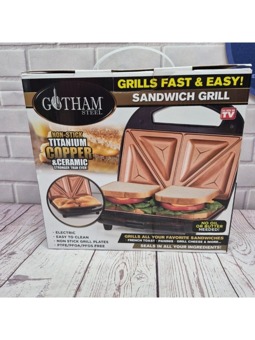 Nonstick Panini Press Sandwich Maker 2In1 Breakfast‎ Sandwich Maker Grill
